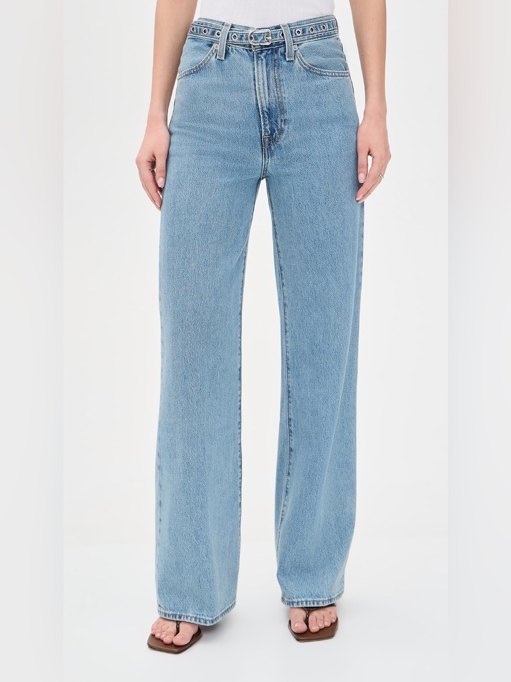 Levi's Ribcage Wide Leg Belted Jeans